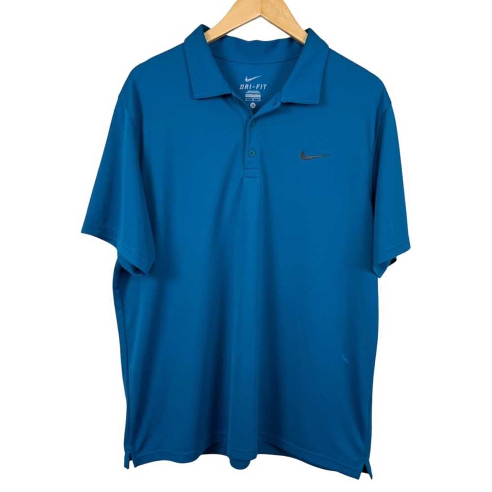 Nike Men's Blue Dri-FIT Polo Shirt Size XL